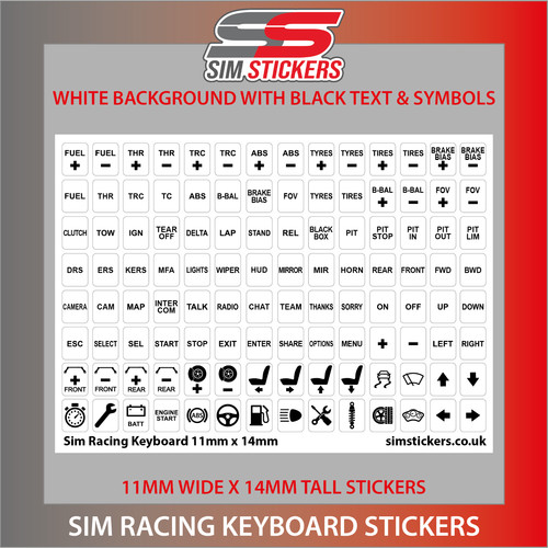 White stickers for car - for,