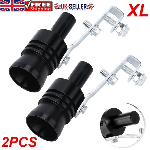 2pcs black car turbo sound - black,